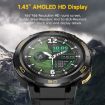LEMFO Z1 1.43" AMOLED Smart Watch, 4G Android 8.1 2GB+16GB (Black) - 7