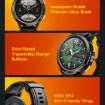 LEMFO Z1 1.43" AMOLED Smart Watch, 4G Android 8.1 2GB+16GB (Black) - 8