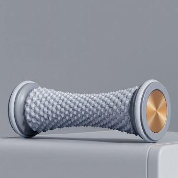 Plantar Fascia Wheel Foot Massager Yoga Roller - Gray - 1