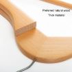Solid Wooden Clothes Rack Anti-skid Clothes Hanger (Eucalyptus Grade 1) - 4