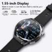 F200 Smart Health Watch ECG Blood Sugar Monitoring 1.55" Screen Black Gray - 6