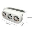 USB Car Window Exhaust Fan - Black - 3