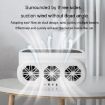 USB Car Window Exhaust Fan, White - 4