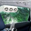 USB Car Window Exhaust Fan, White - 7