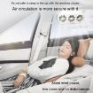 USB Car Window Exhaust Fan, Solar Black - Air Circulation Cooling Ventilation Fan - 5