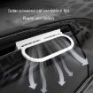 USB Car Window Exhaust Fan, Solar Black - Air Circulation Cooling Ventilation Fan - 8