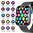 Black Bamboo Smart Watch with Blood Sugar/Oxygen Monitoring - F70 - 5