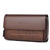 WEIXIER W129 Men Magnetic Buckle Clutch Bag - Brown - 1