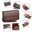 WEIXIER W129 Men Magnetic Buckle Clutch Bag - Black - 4