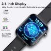 Black Milan Smart Watch with Bluetooth Calls/ECG/Blood Analysis - 6