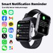 Black Silicone Smart Watch with Bluetooth Calls/ECG/Blood Analysis - 4