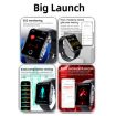 Black Silicone Smart Watch with Bluetooth Calls/ECG/Blood Analysis - 8