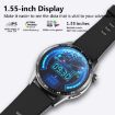 F400 Smart Watch ECG Blood Oxygen Blood Sugar 150+ Sports Mode Black Brown Leather - 6
