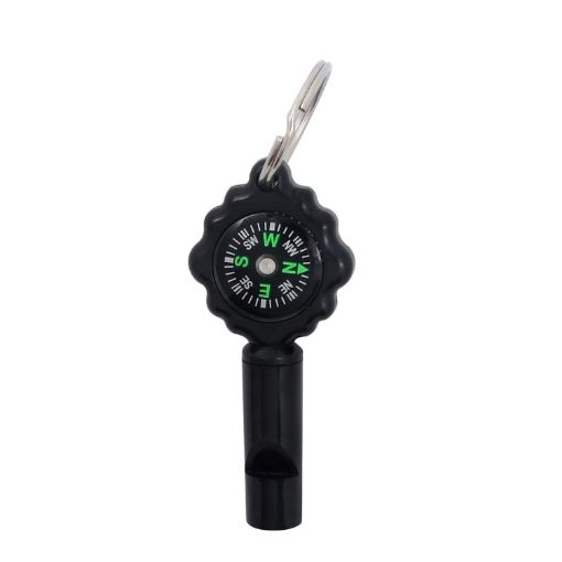 Outdoor Survival Whistle Compass with Mountaineering Buckle - 1