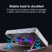 R- JUST HZ45 Aluminum Alloy Laptop Cooling Stand (Black) - 3