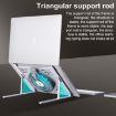 R- JUST HZ44 Aluminum Laptop Cooling Stand Silver - 5