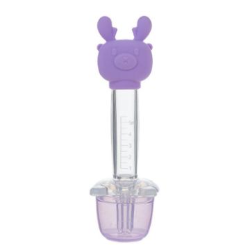 Children Cartoon Medicine Feeder Portable Dropper (Purple) - 1
