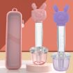 Children Cartoon Medicine Feeder Portable Dropper (Purple) - 2