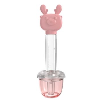 Children Cartoon Medicine Feeder Portable Dropper Baby Water (Pink) - 1