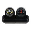 Car Guide Ball Thermometer Compass - Adjustable Angle - English Version - 2