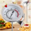 20cm Stainless Steel Thermometer with Pot Clip for Cooking and Frying - 2