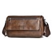 WEIXIER D514 Men Crossbody Waterproof Shoulder Bag - Brown - 1