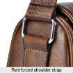 WEIXIER D514 Men Crossbody Waterproof Shoulder Bag - Brown - 8