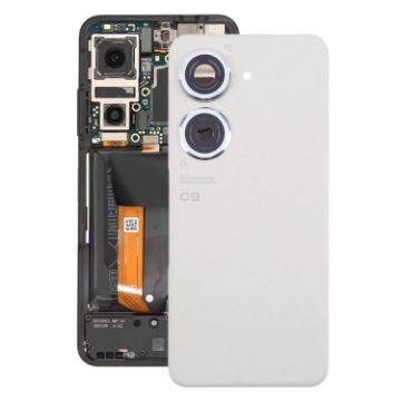 Asus Zenfone 9 AI2202 Battery Back Cover with Camera Lens Cover - White - 1
