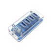 4x USB 3.0 HUB 5Gbps Transparent Docking Station Splitter - 1