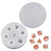 Silicone Dice Resin Molds - 7 Standard Polyhedral Dice Cavities - 2