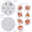 Silicone Dice Resin Molds - 7 Standard Polyhedral Dice Cavities - 4