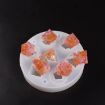 Silicone Dice Resin Molds - 7 Standard Polyhedral Dice Cavities - 5