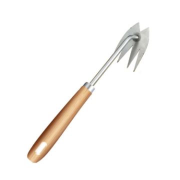 4-Tooth Dual Purpose Weed Remover Tool - 29cm Length - 1
