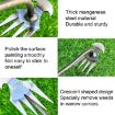 4-Tooth Dual Purpose Weed Remover Tool - 29cm Length - 4