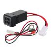 Dual-USB Car Charger for Toyota Corolla/Levin/Avalon/Prado/Wildlander/Camry - 1