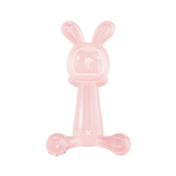 Bunny Baby Teether BPA Free Silicone Teether - Pink - 1