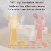 Bunny Baby Teether BPA Free Silicone Teether - Transparent - 6