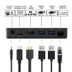 WAVLINK UHP3D01G Gigabit Ethernet USB 3.0 Multi-Function HUB 4K HD Docking Station - 2