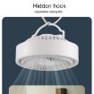 N601 180 Degree Rotating Type-C Desktop Fan with LED Ambience Light - 5