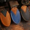 Handmade Hyundai Hallmo Car Key Bag - Brown (7 Keys) - 2