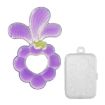 Baby Food-Grade Silicone Grape Teether - Purple - 1