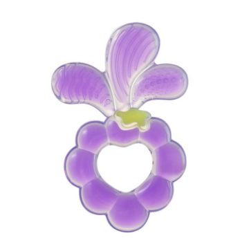Baby Food-Grade Silicone Grape Teether - Purple - 1