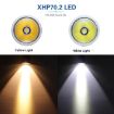 XHP70.2 Diving Flashlight 3000 Lumens IPX8 Waterproof Underwater 80m - Yellow - 4