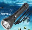 XHP70.2 Diving Flashlight 3000 Lumens IPX8 Waterproof Underwater 80m Yellow - 2
