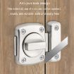 Stainless Steel Rotate Bolt Latch Anti-Theft Security Bathroom Door Lock - 7