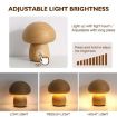 Mushroom Night Light Touch Control Dimmable Bedside Lamp - 5