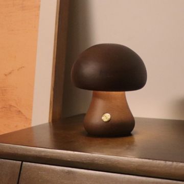 Mushroom Night Light Touch Control Dimmable Bedside Lamp - 1