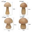 Mushroom Night Light Touch Control Dimmable Lamp - C Type Beech - 3