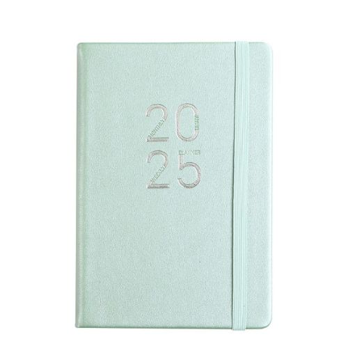 2025 A5 Planner Notebook with Calendar Leather English Schedule - 1