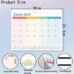 2025-2026 Blue English 18-Month Calendar Magnet - Refrigerator Magnet - 5